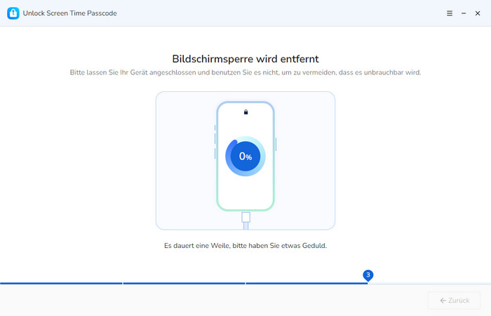 Bildschirmzeit-Code entsperren