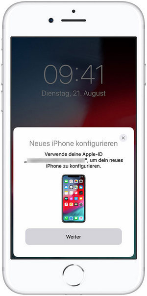 iphone schnellstart einrichten