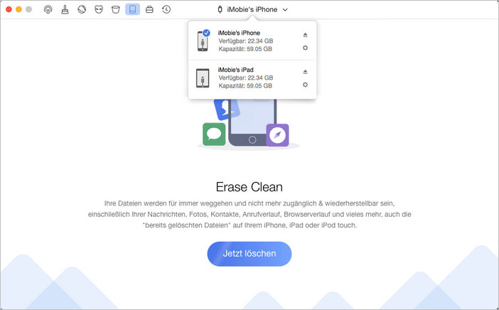 PhoneClean iOS Data Eraser