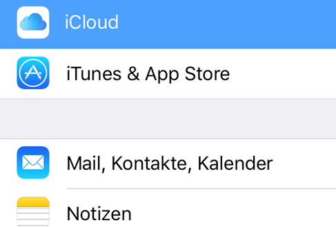 iPad Daten mit iCloud übertragen