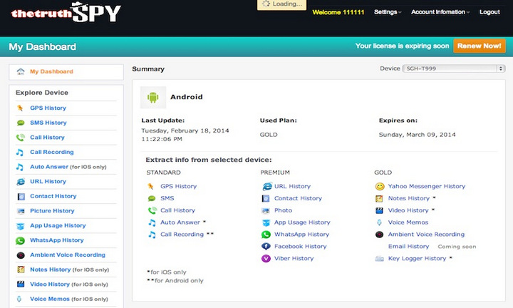 TruthSpy Tracking App