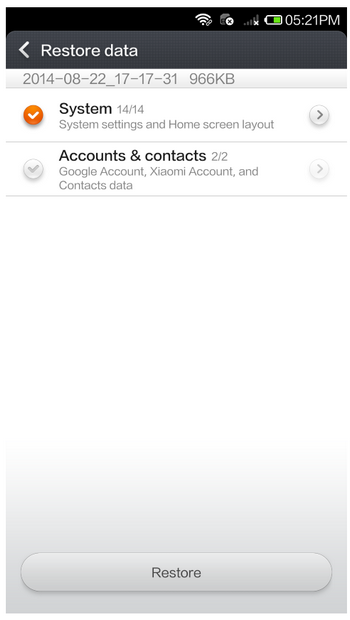 xiaomi mi5/4/3/2 wiederherstellen