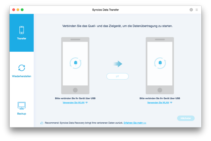 Telefon-zu-Telefon-Übertragung