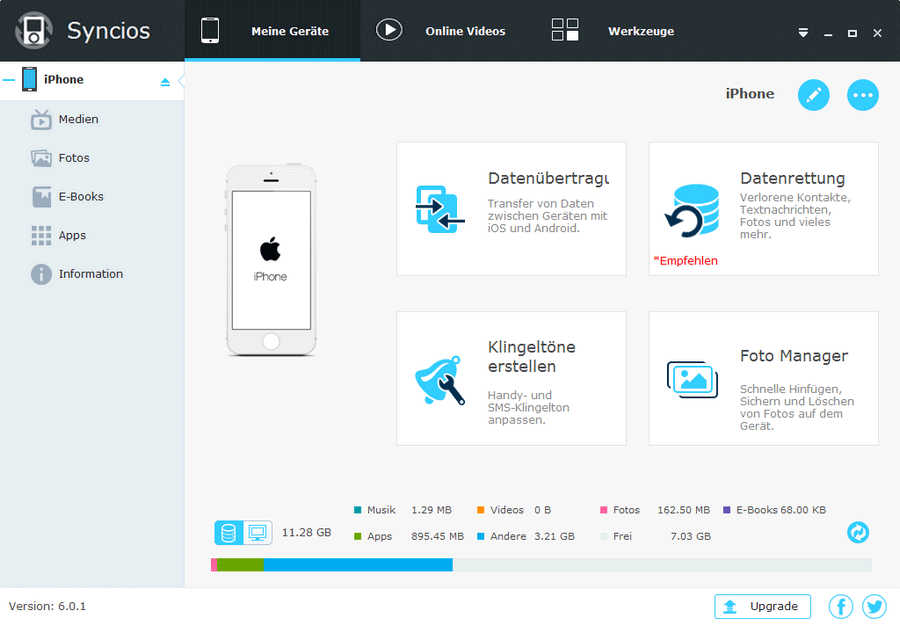 Willkommen bei Syncios iPod Transfer