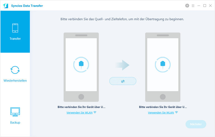 launch syncios data transfer