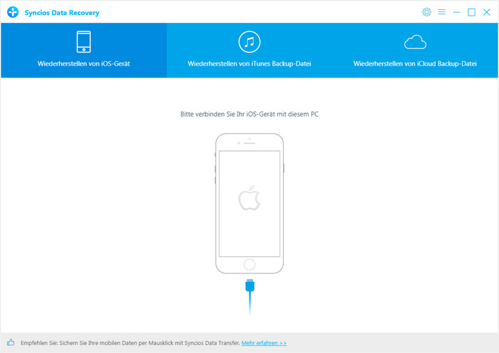 Daten scannen und aus iOS-Geräten abrufen